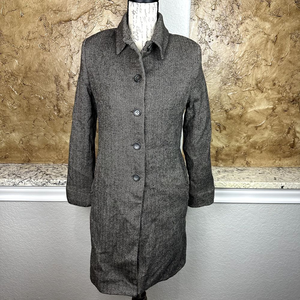 Vintage Jillian Jones Lambswool Coat Women's 12 Button Single Vent Workwear